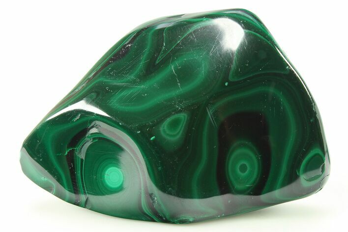 Banded Polished Malachite Specimen - DR Congo #273896